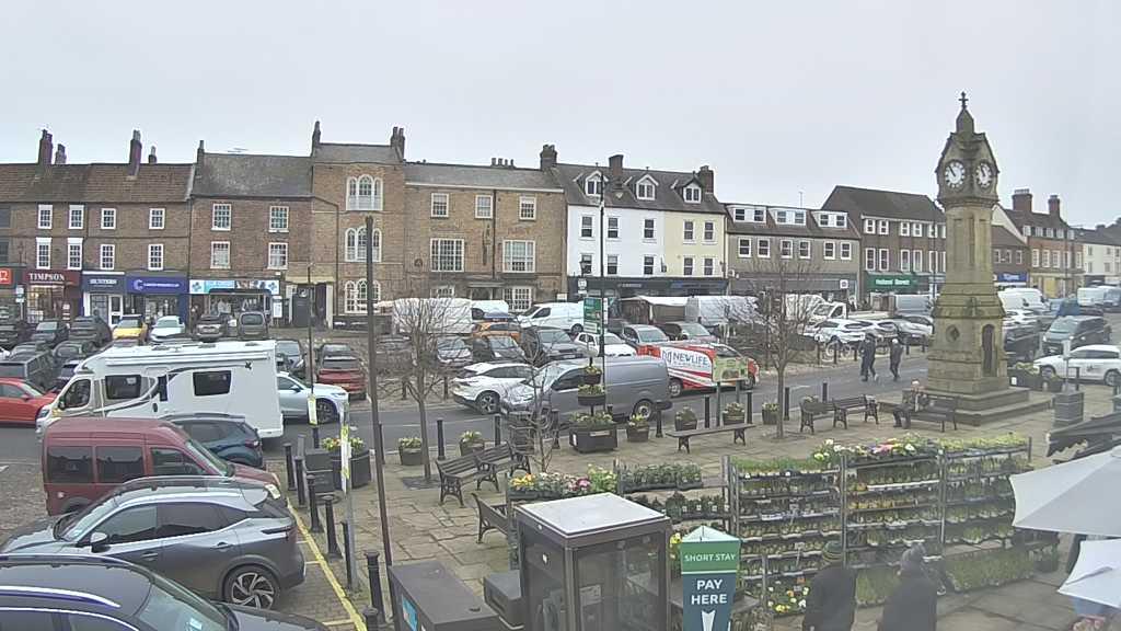 Thirsk webcam overlooking the Market Place