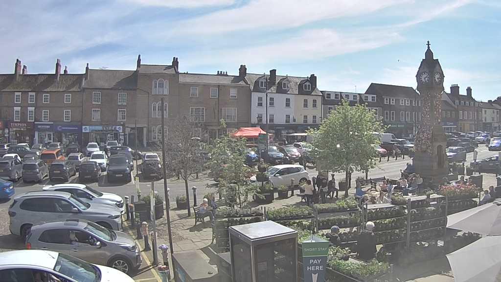 Thirsk webcam overlooking the Market Place