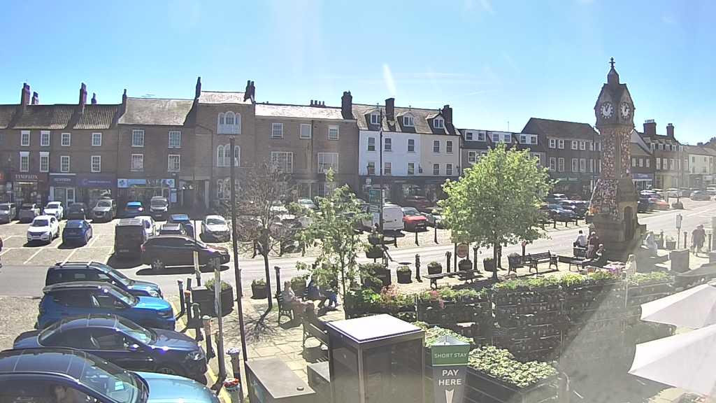 Thirsk webcam overlooking the Market Place