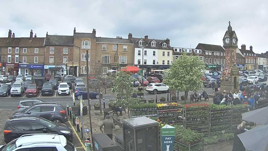 Thirsk webcam overlooking the Market Place