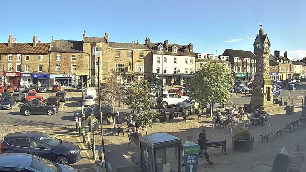 Thirsk webcam overlooking the Market Place
